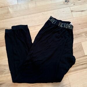 Victoria's Secret Glittery Black Lounge Pants